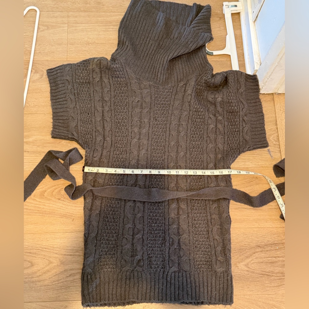 Forever 21 Black Cable Knit Midi Dress